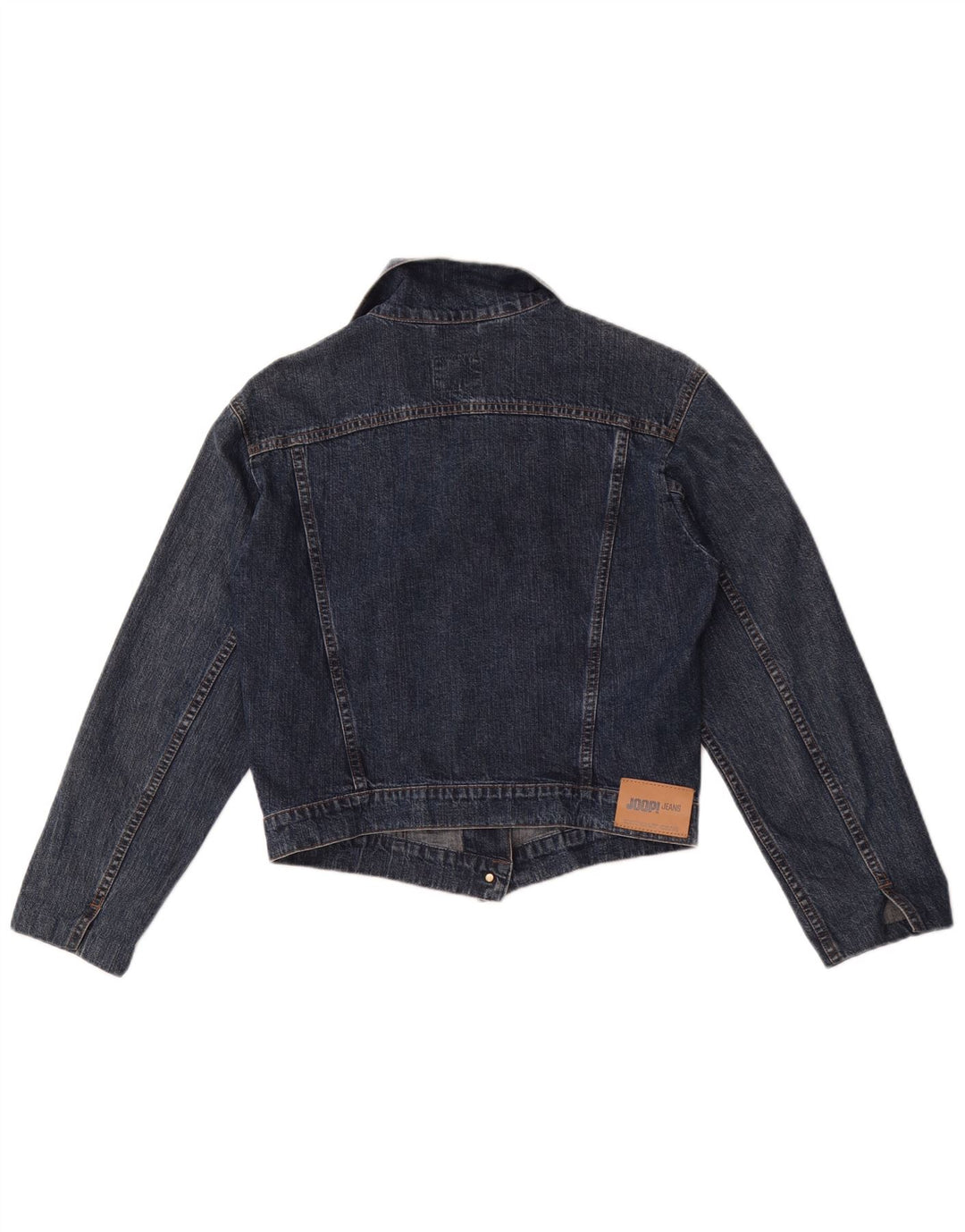 Joop Damen Crop Denim Jacke IT 40 Small Blau Baumwolle