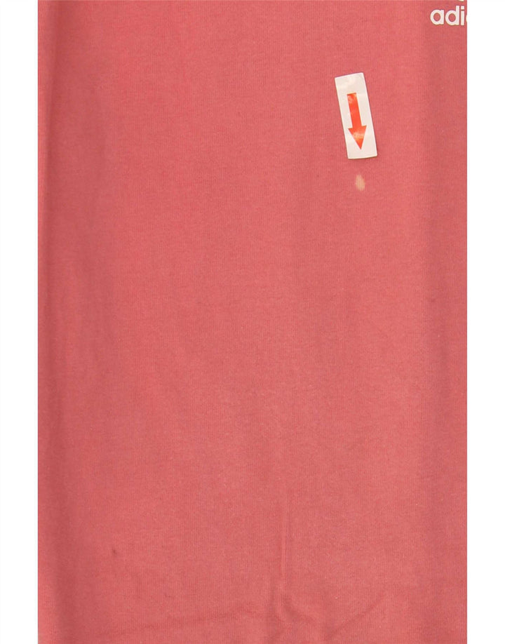 Adidas Damen Leggings UK 12 Mittelrosa Baumwolle