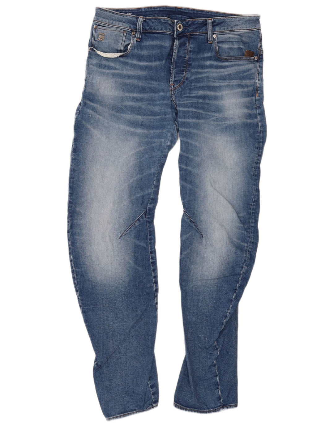 G-Star Herren 3D Arc Slim Jeans W33 L34 Blaue Baumwolle