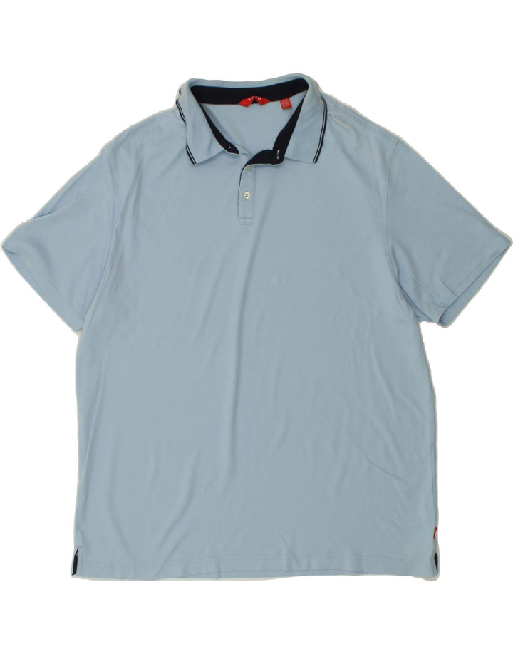 IZOD Mens Polo Shirt 2XL Blue Cotton Vintage Izod and Second-Hand Izod from Messina Hembry 