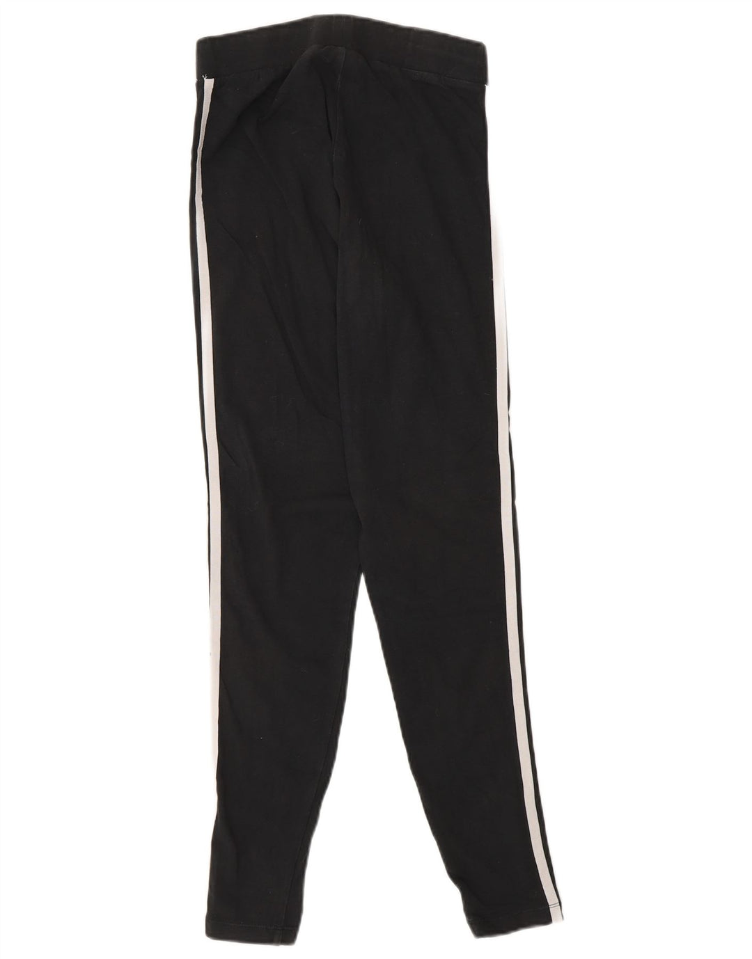 Adidas Damen Leggings UK 10 Small Schwarz Baumwolle