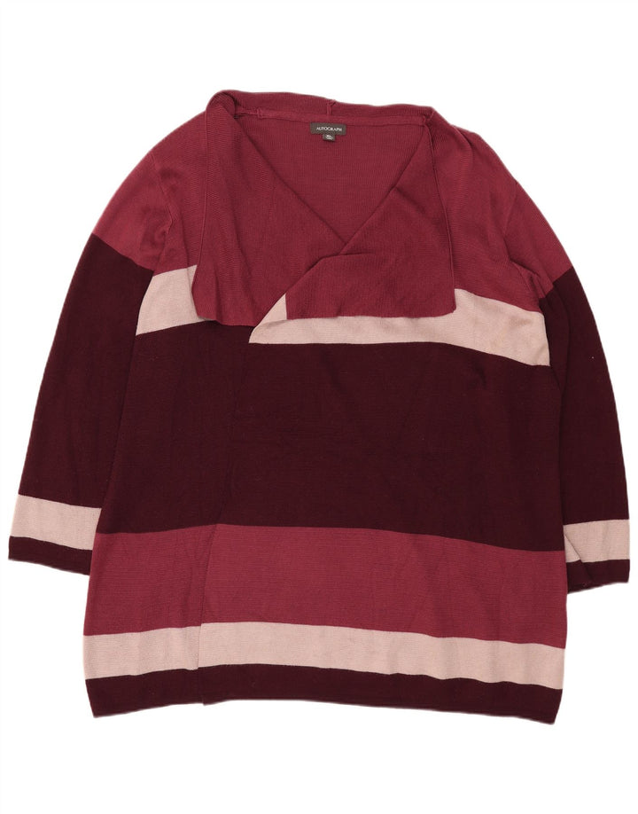 Marks & Spencer Damen Longline-Cardigan-Pullover UK 18 XL Mehrfarbig