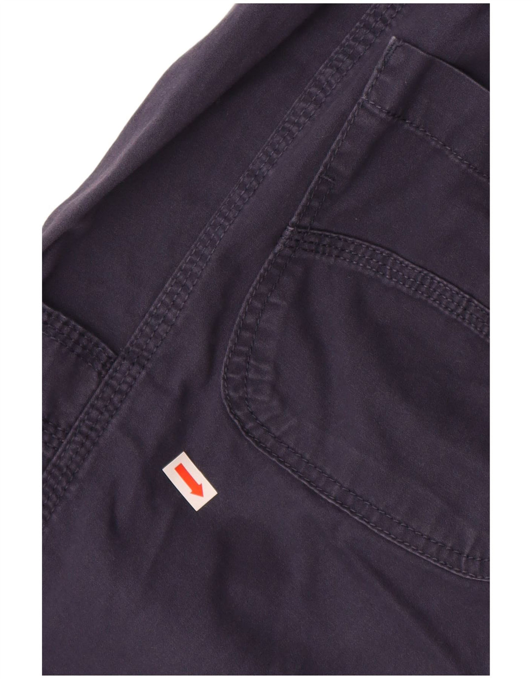 WEIRD FISH Damen Caprihose UK 14 Large W34 Marineblaue Baumwolle