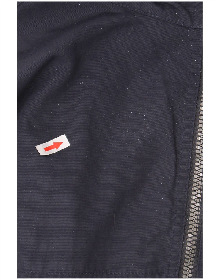 Murphy & Nye Herren Regenjacke UK 42 XL Marineblaues Nylon