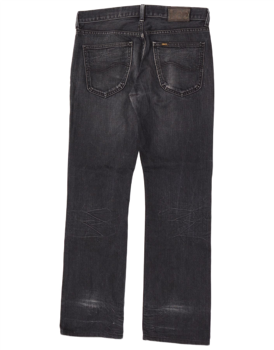 Lee Herren Freeburn Straight Jeans W33 L34 Schwarze Baumwolle