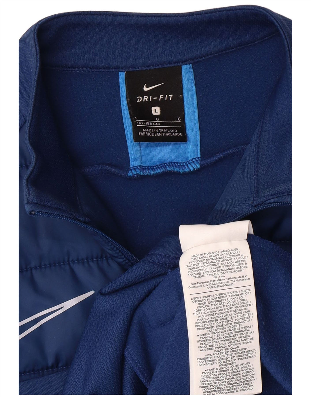 NIKE Dri Fit Pullover-Trainingsanzug für Jungen, 12–13 Jahre, Größe L, Blau