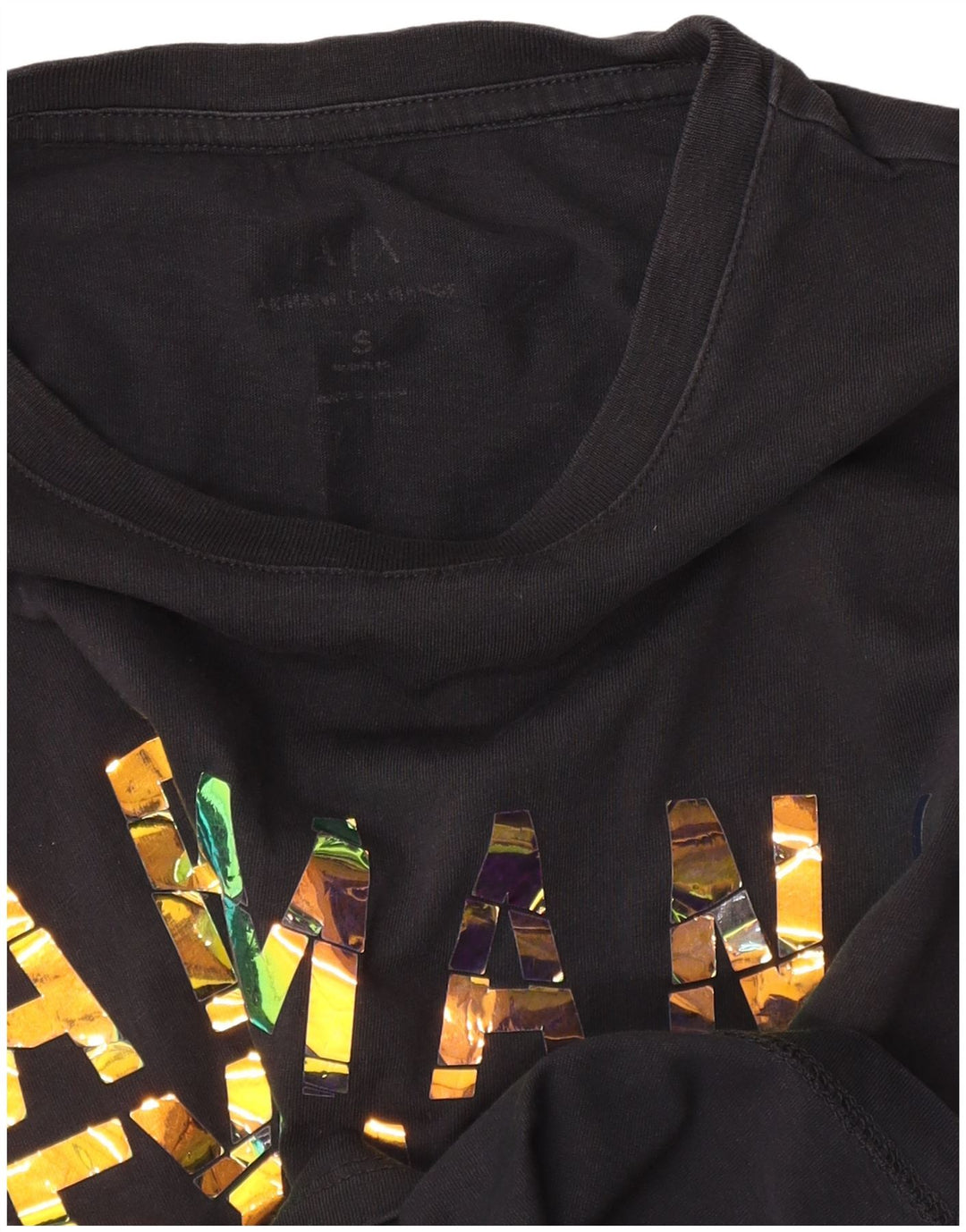 Armani Exchange Herren Grafik T-Shirt Top Small Schwarz
