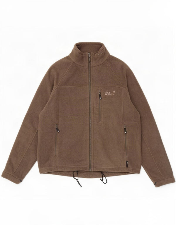 Jack Wolfskin Herren Liner Fleecejacke UK 40/42 Large Khaki Polyester