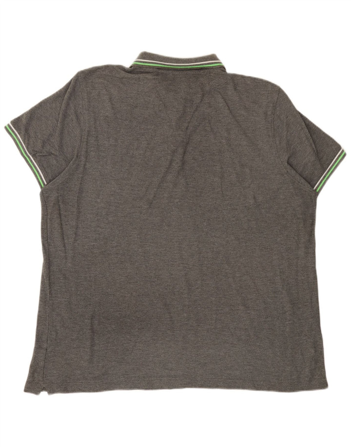 Lotto Herren Poloshirt 2XL Grau Baumwolle