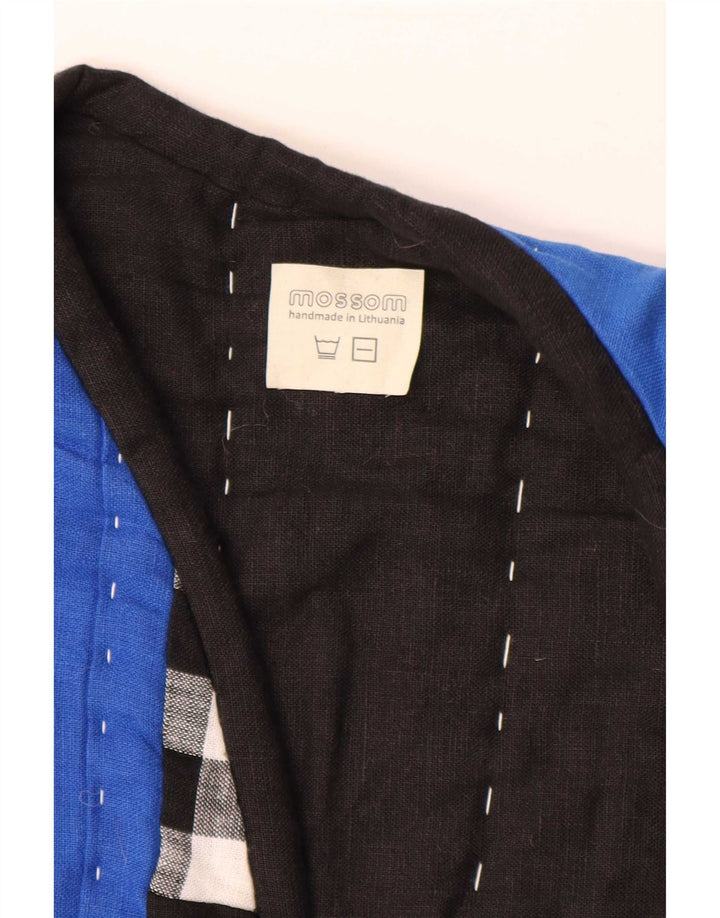 Mossom Damen Handgefertigte offene Steppweste UK 18 XL Mehrfarbiges Patchwork
