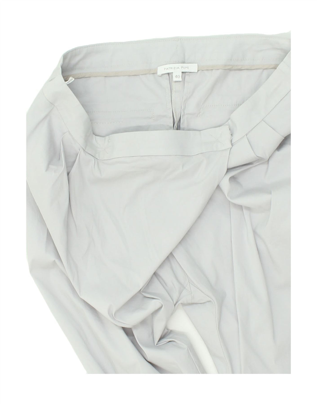 PATRIZIA PEPE Womens Slim Casual Trousers EU 40 Medium W29 L27 Grey Cotton | Vintage Patrizia Pepe | Thrift | Second-Hand Patrizia Pepe | Used Clothing | Messina Hembry 