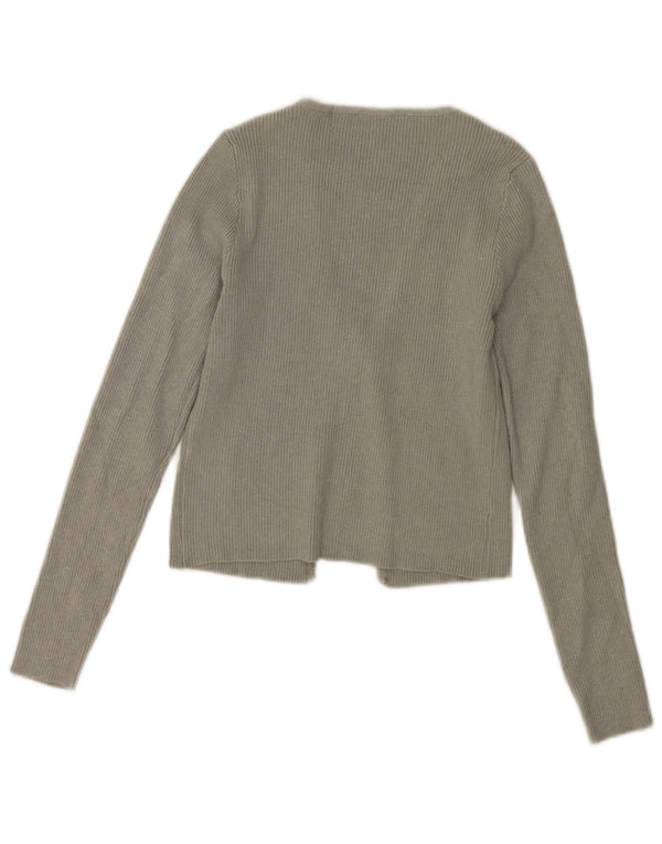 Vintage Damen Bolero Pullover UK 10 Small Khaki