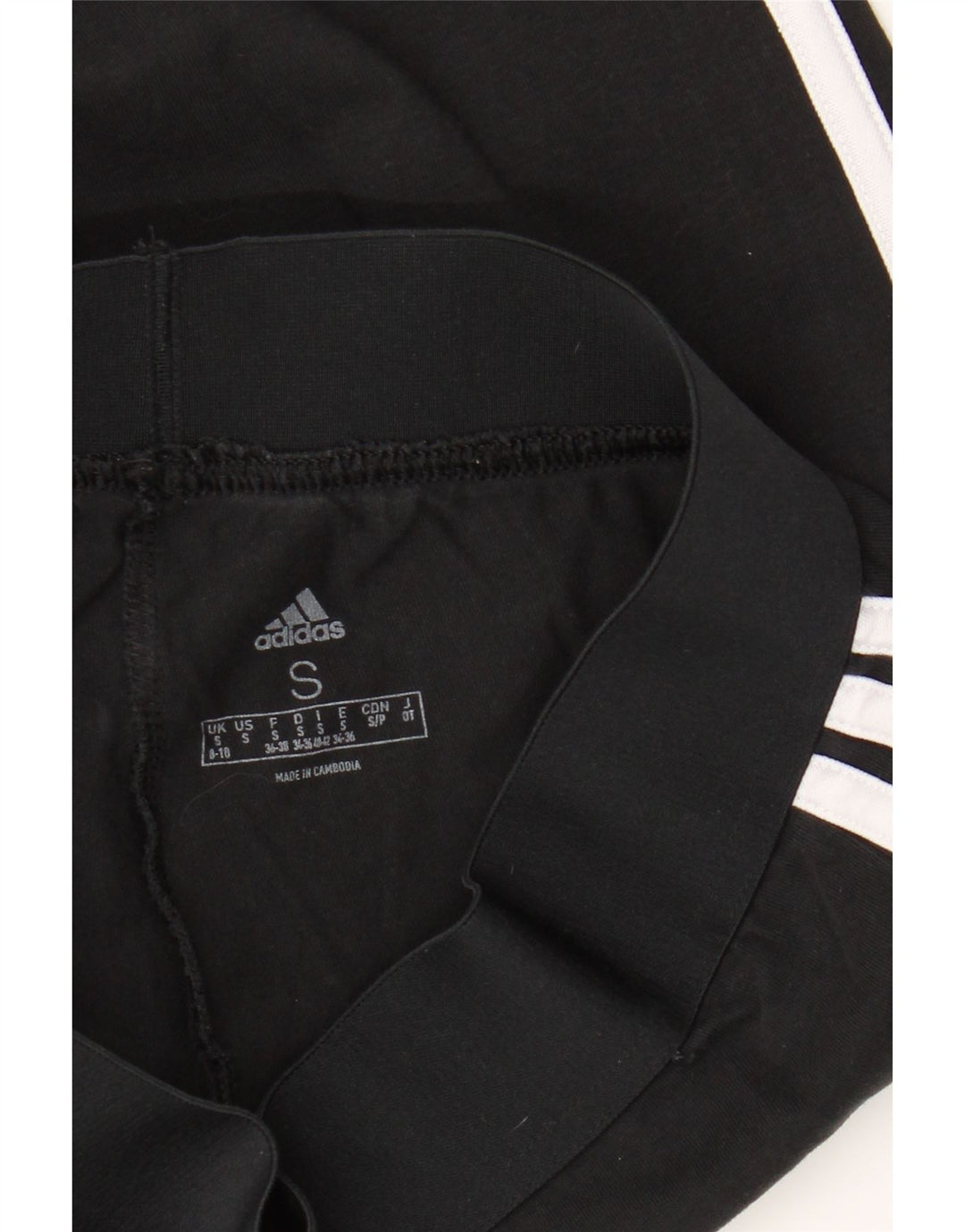 ADIDAS Damen Leggings UK 8/10 Small Schwarz