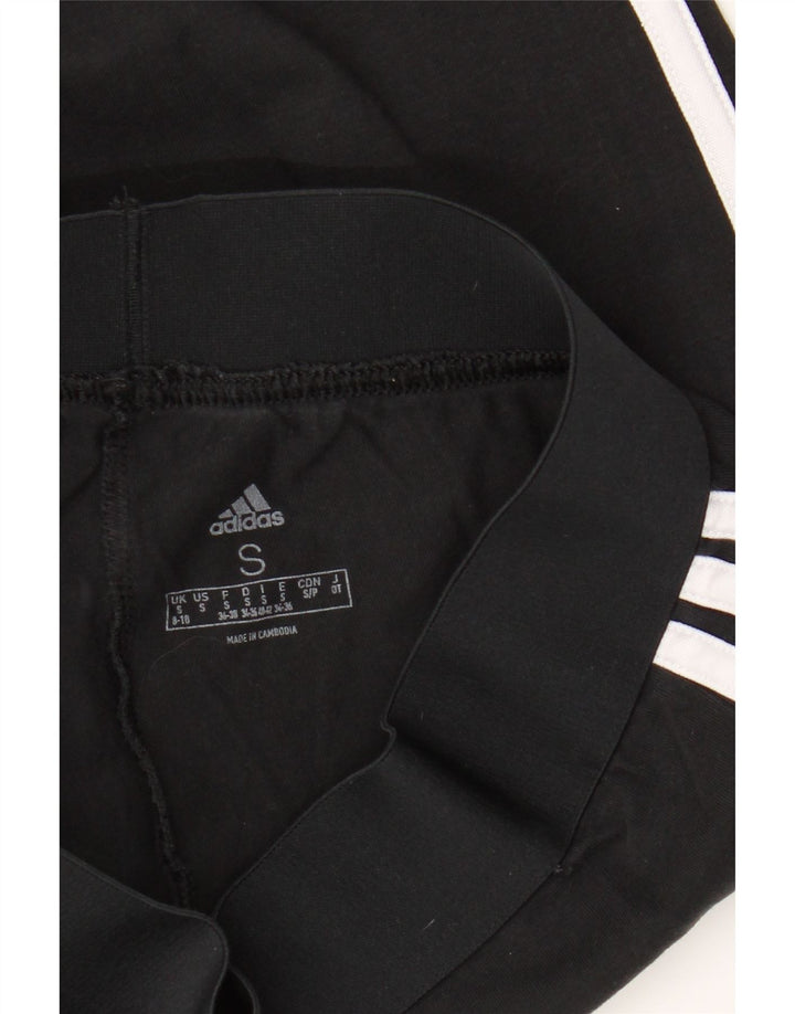 ADIDAS Damen Leggings UK 8/10 Small Schwarz