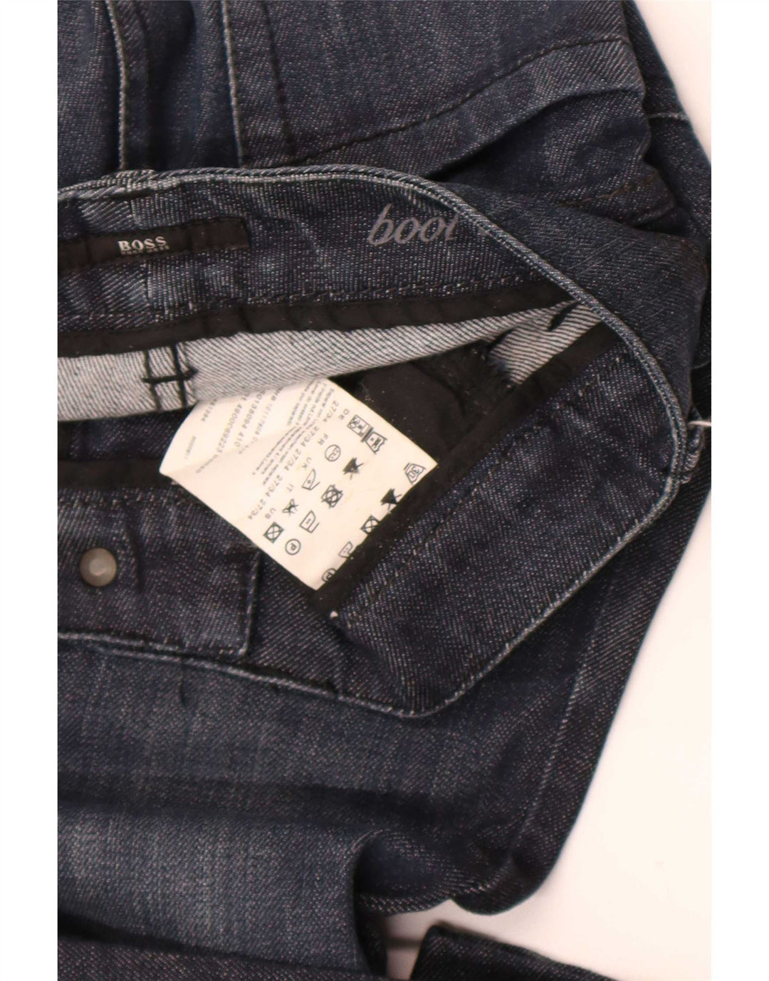 Hugo Boss Damen Bootcut-Jeans W27 L28 Marineblaue Baumwolle