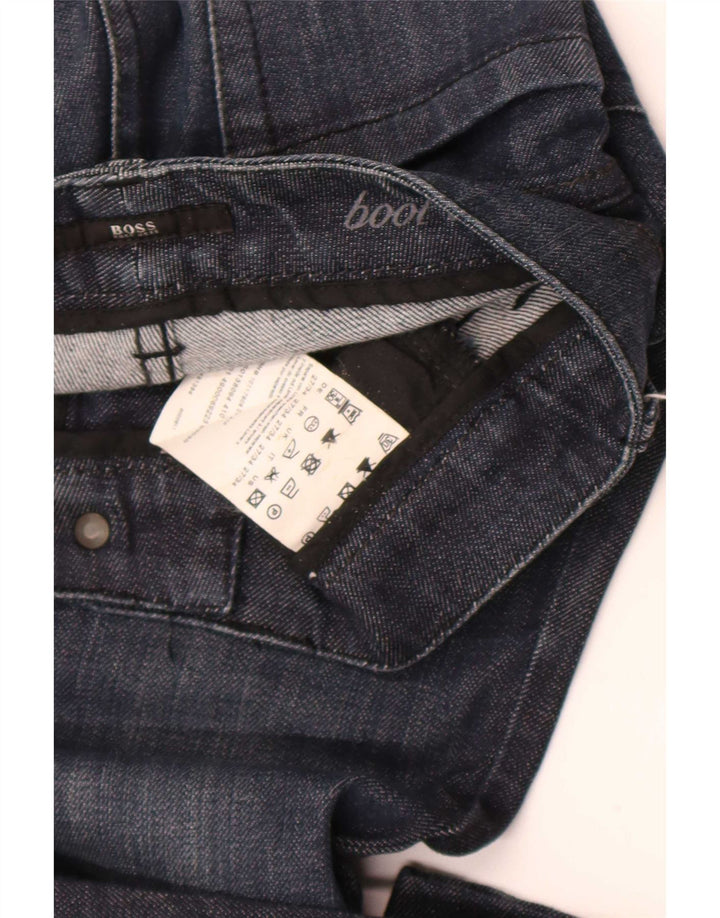 Hugo Boss Damen Bootcut-Jeans W27 L28 Marineblaue Baumwolle