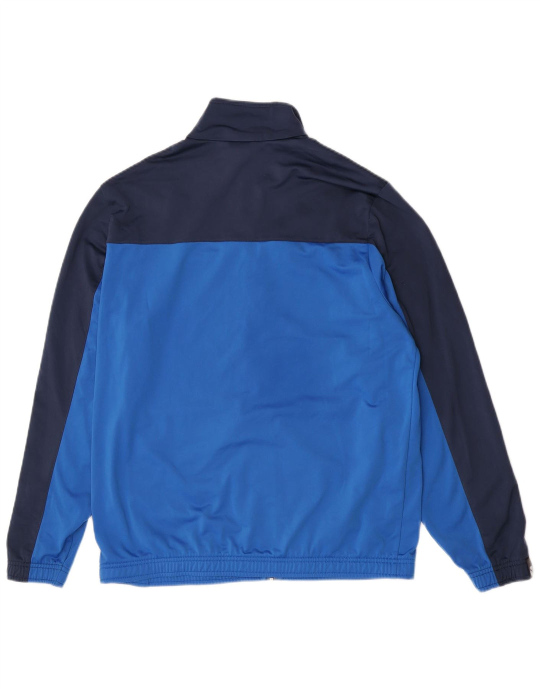 Puma Herren-Trainingsanzug-Top-Jacke, großes blaues Farbblock-Polyester