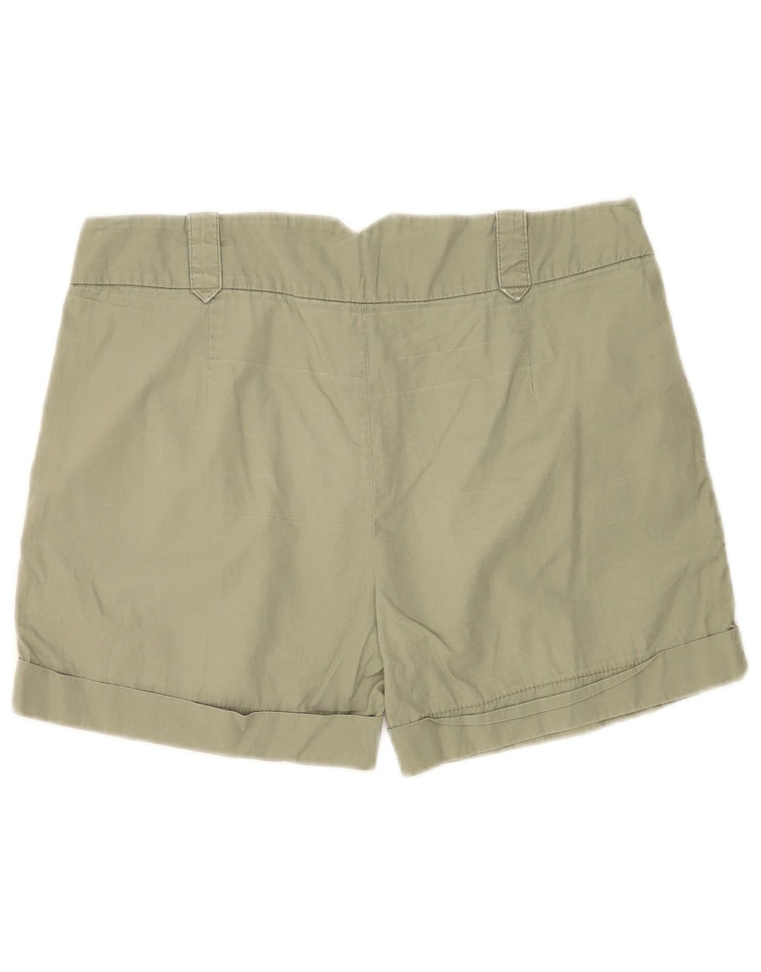 Zara Damen Pegged Chino Shorts Medium W28 Grüne Baumwolle