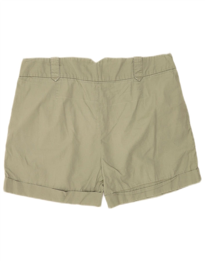 Zara Damen Pegged Chino Shorts Medium W28 Grüne Baumwolle