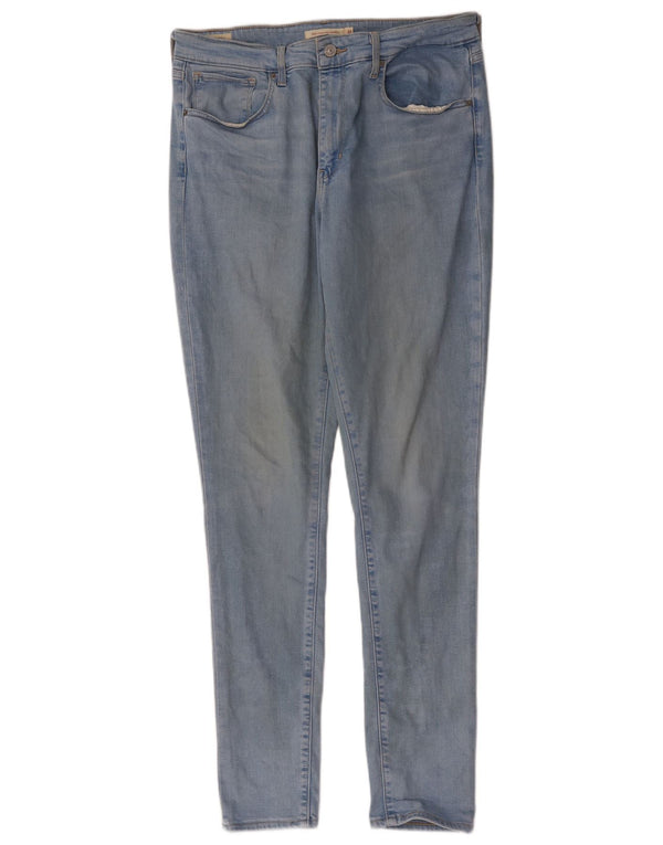 Levi's Damen 721 High Rise Skinny Jeans W31 L31 Blaues Lyocell