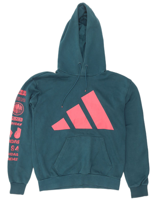 Adidas Herren Graphic Hoodie Pullover Kleine blaue Baumwolle