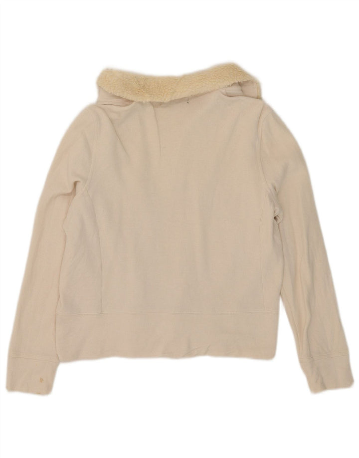 Ralph Lauren Offener Damen-Cardigan-Pullover UK 14 Mittelbeige