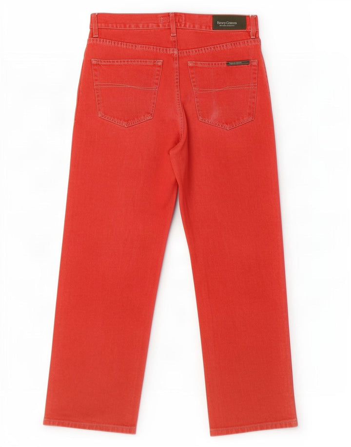 Henry Cottons Herren Straight Jeans W31 L27 Rot