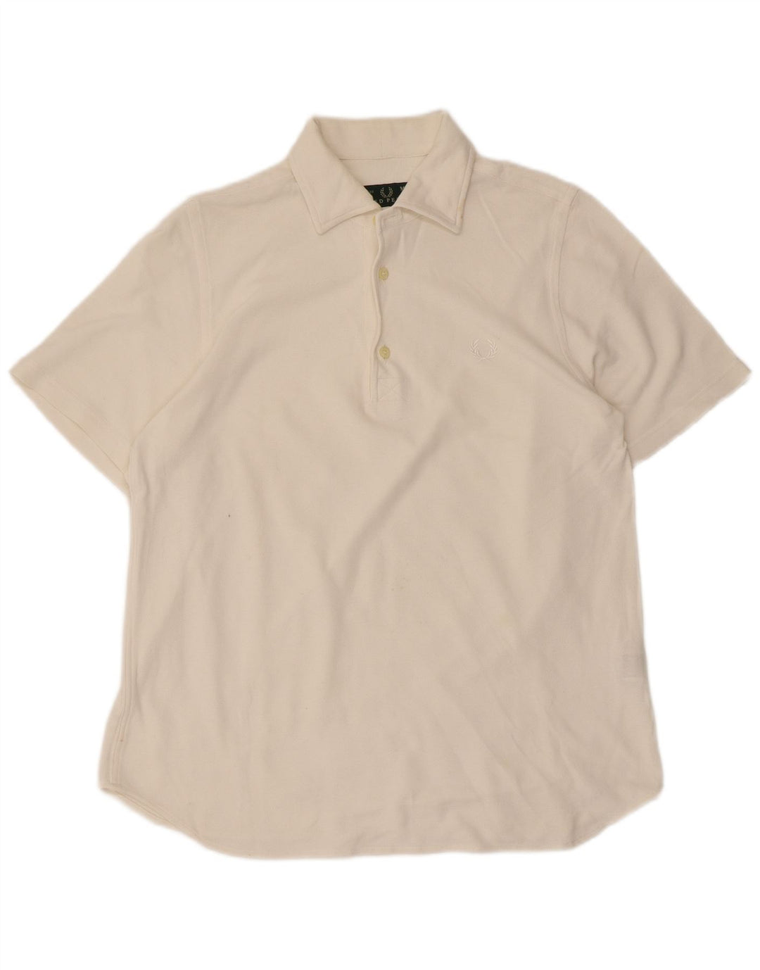Fred Perry Herren-Poloshirt aus mittelweißer Baumwolle