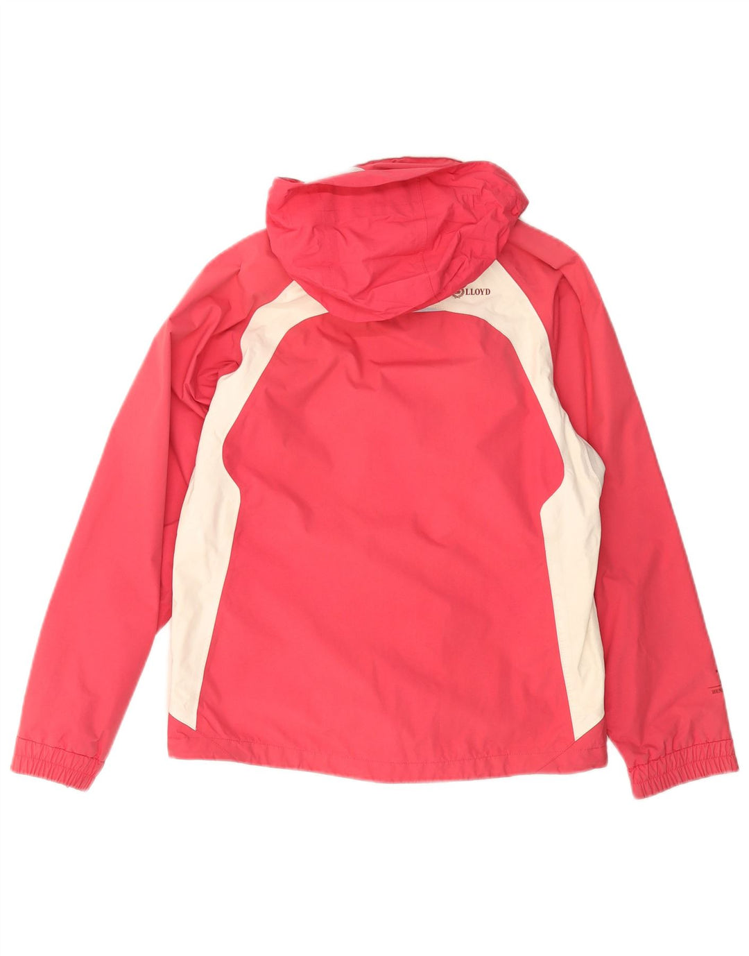 HENRI LLOYD Womens Oversized Hooded Rain Jacket US 2 XS Pink Colourblock