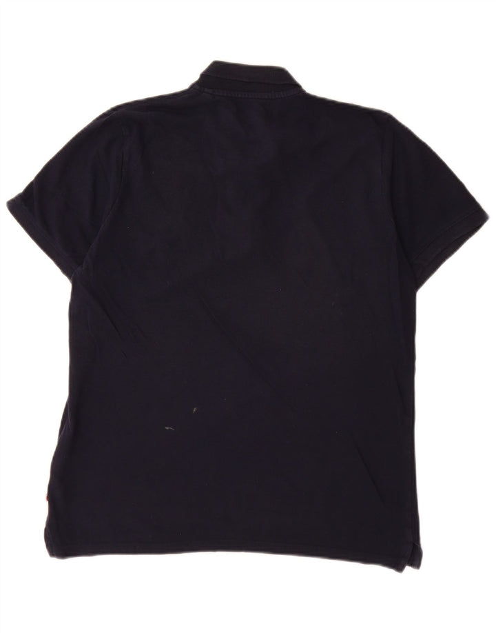 Jack & Jones Herren-Poloshirt, klein, marineblau, Baumwolle