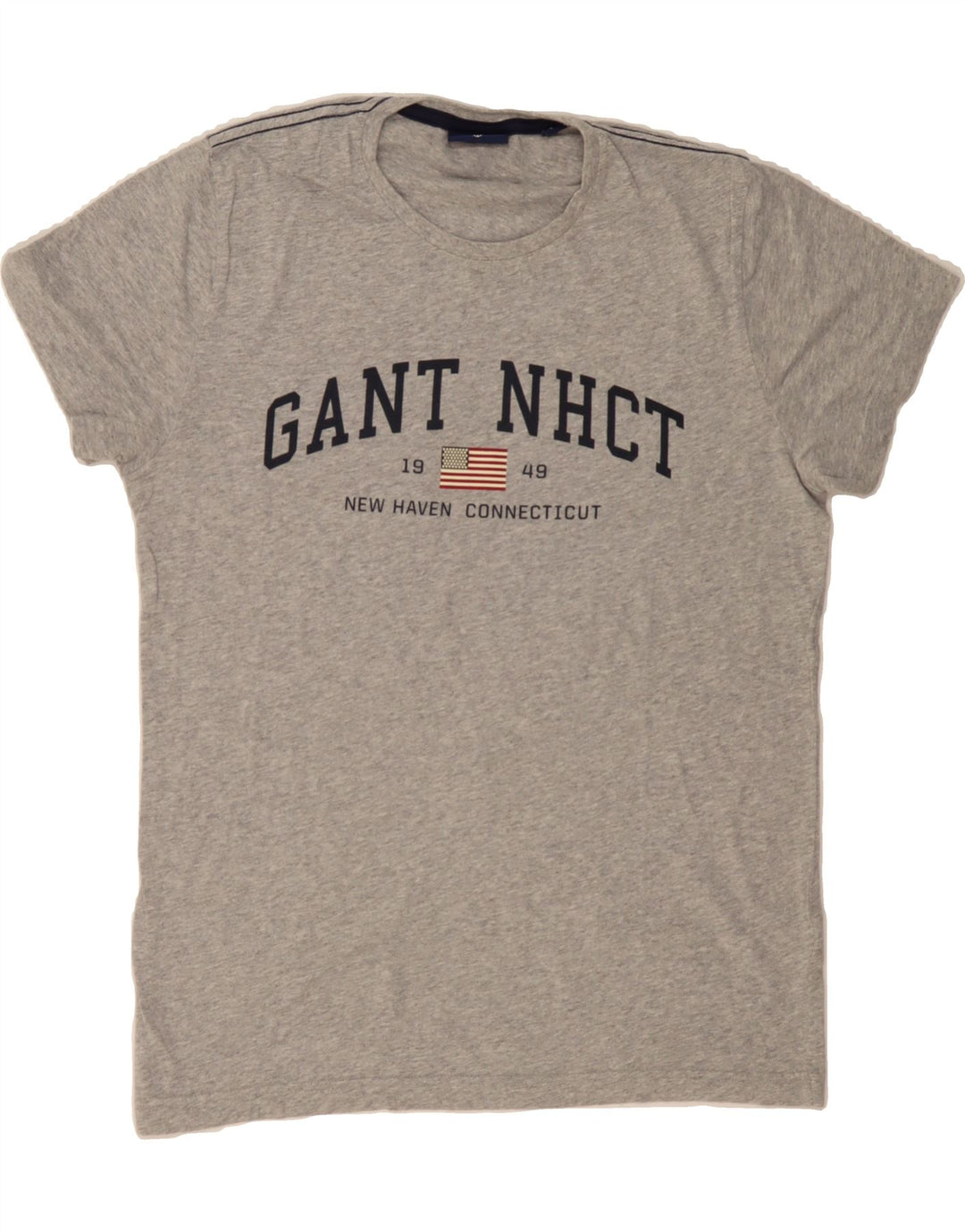 GANT Mens Graphic T-Shirt Top Small Grey Cotton Vintage Gant and Second-Hand Gant from Messina Hembry 
