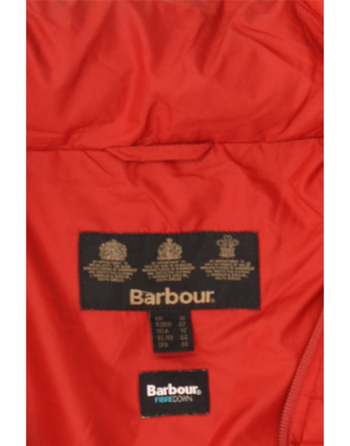 Barbour Damen gepolsterte Jacke UK 16 Large Rot