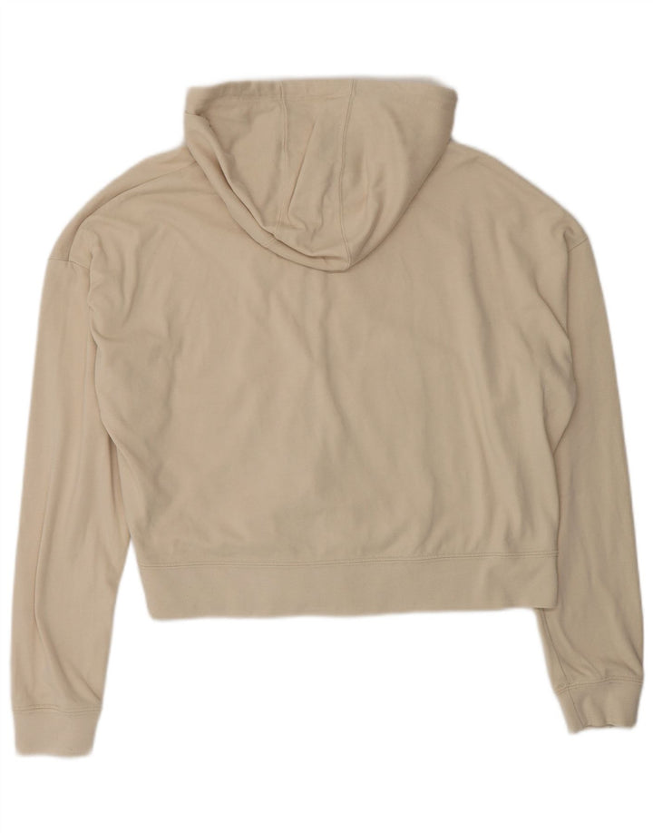 Nike Damen-Pullover mit übergroßem Reißverschluss und Kapuze, Gr. 10, Größe S, Beige, Polyester
