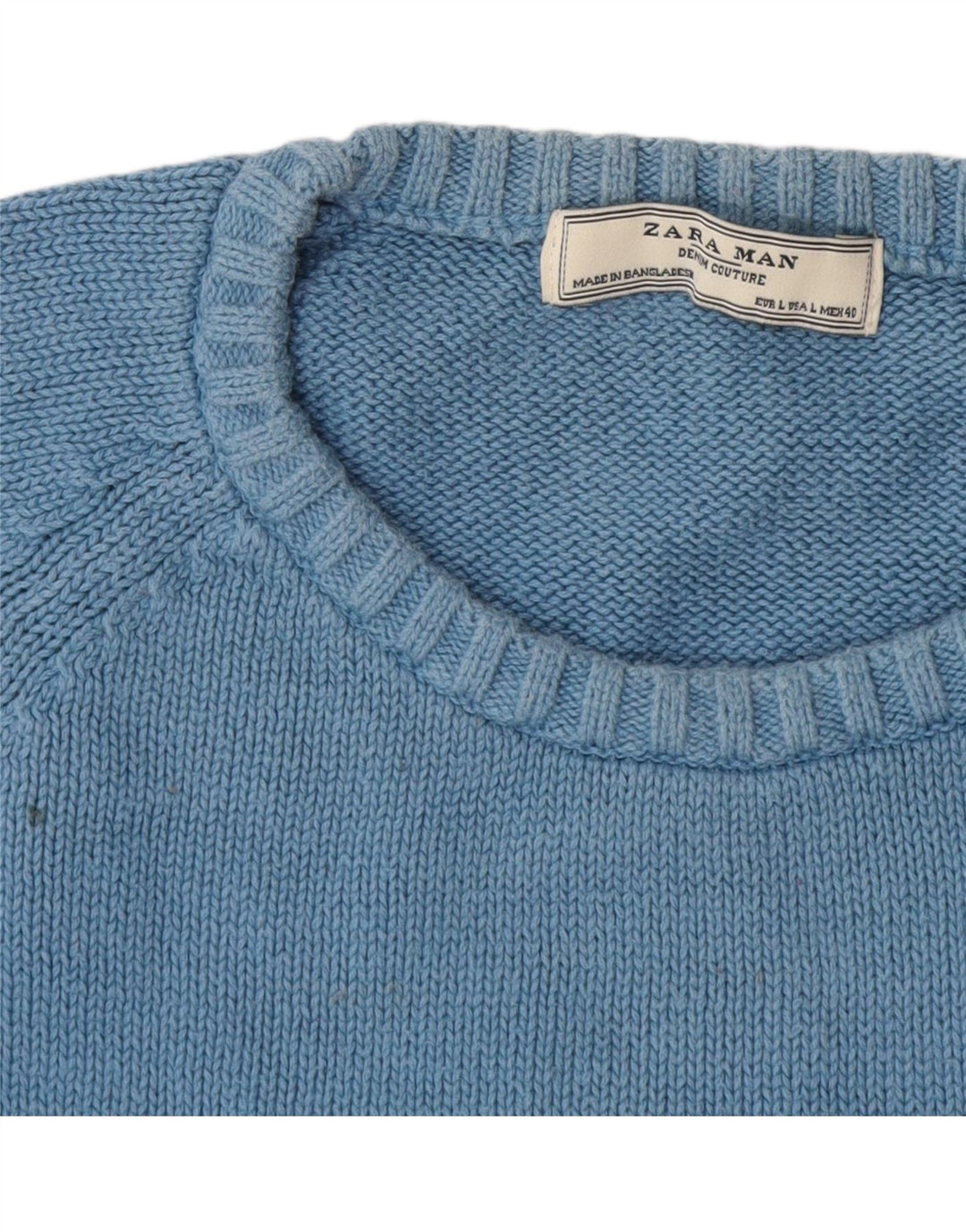Zara Herren-Pullover mit Rundhalsausschnitt, groß, mehrfarbig, gestreift