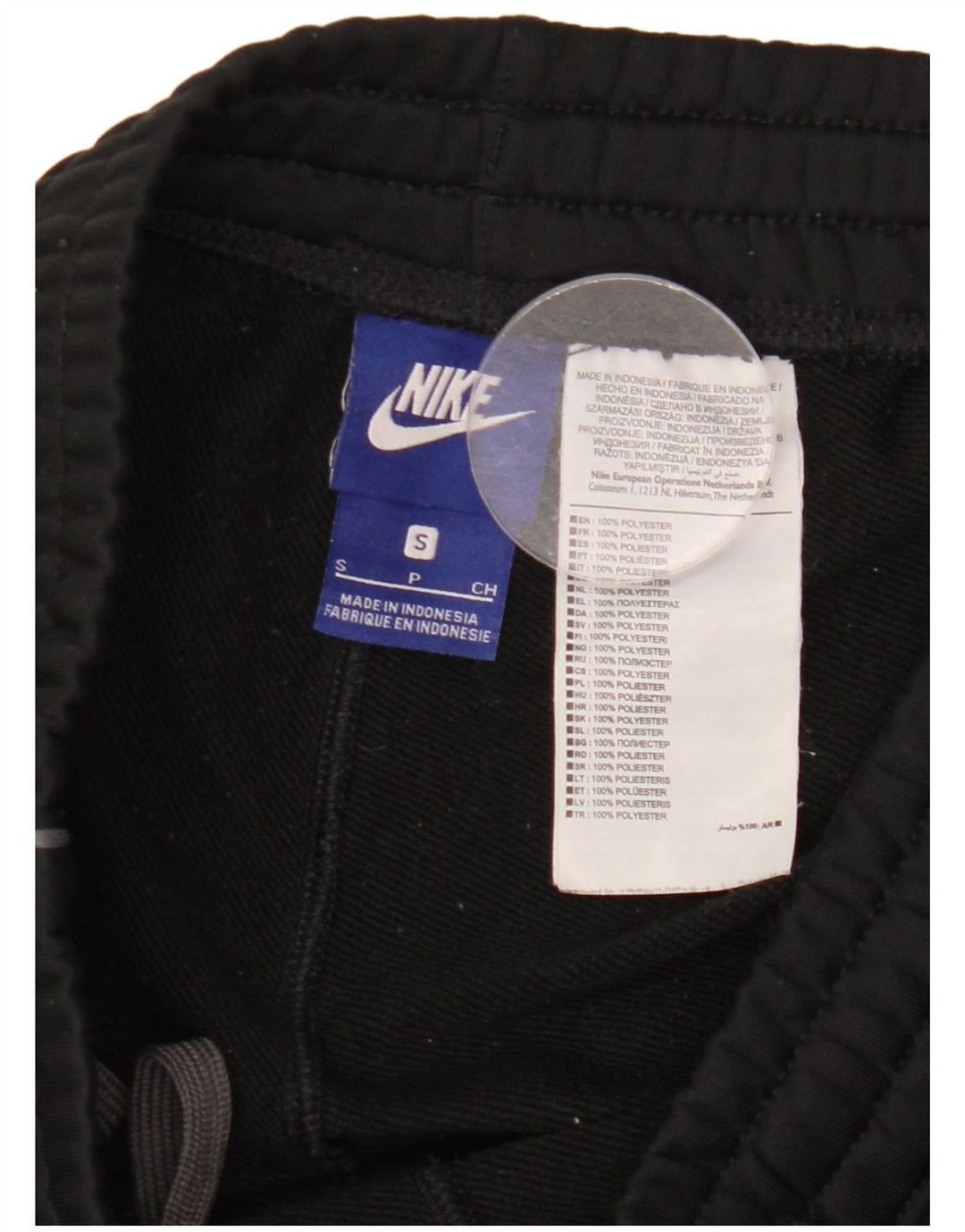 Nike Herren-Trainingshose, Größe S, Schwarz, Polyester