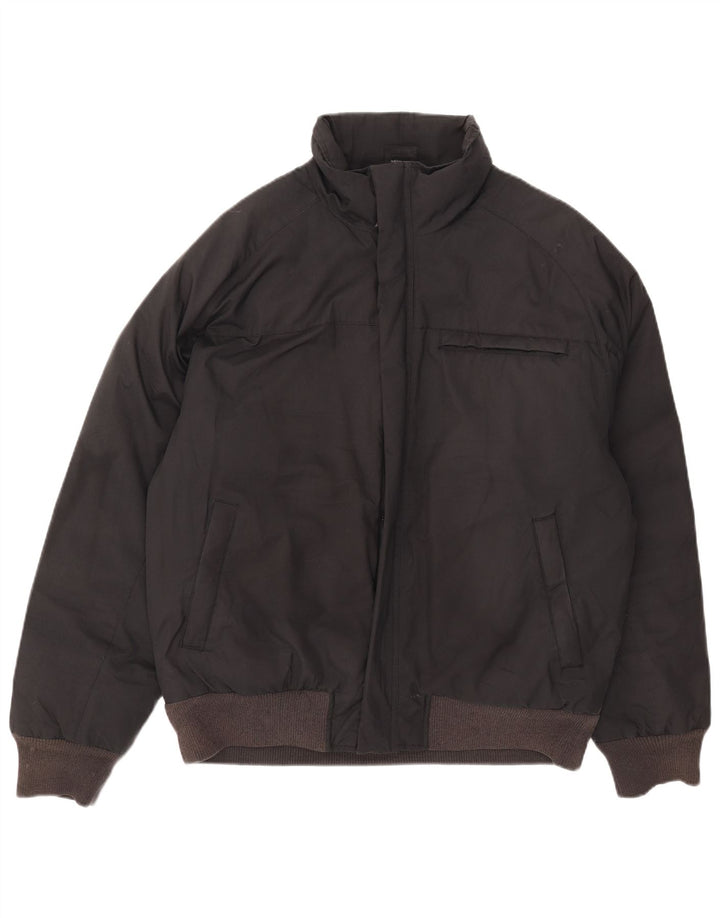 Adidas Herren Bomberjacke UK 40 Large Schwarz Polyester