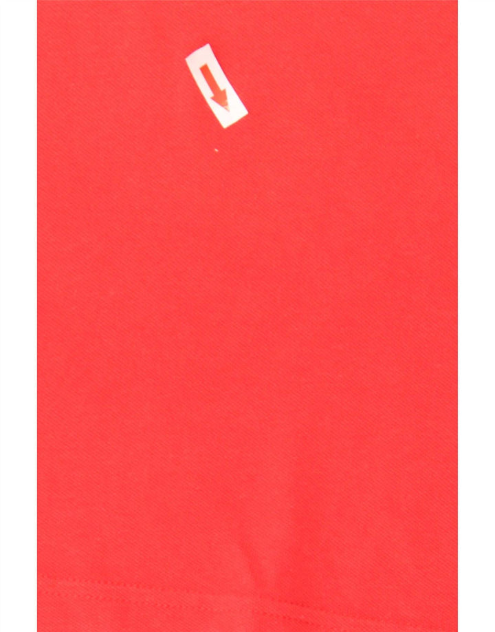 Diadora Herren-Poloshirt aus mittelroter Baumwolle