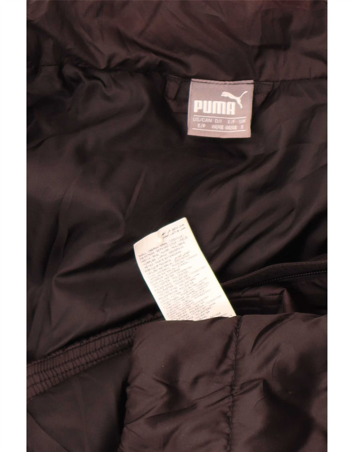 Puma Herren gepolsterte Jacke UK 36 Small Schwarz Polyester