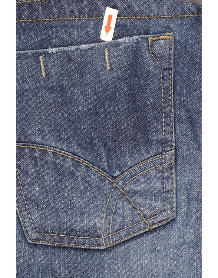 Gas Herren Bootcut Jeans W33 L34 Blaue Baumwolle