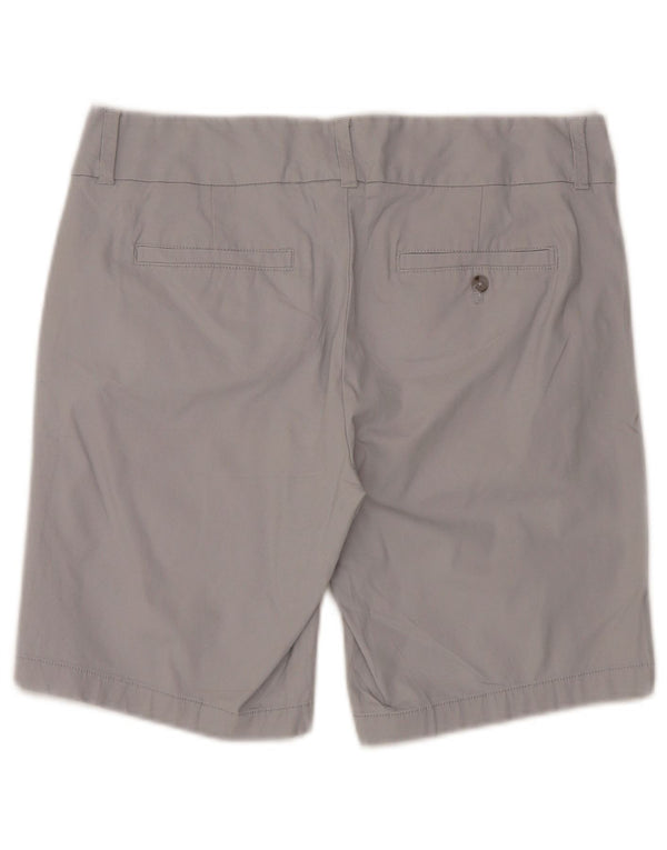 J. CREW Damen Chino-Shorts US 6 Medium W30 Graue Baumwolle