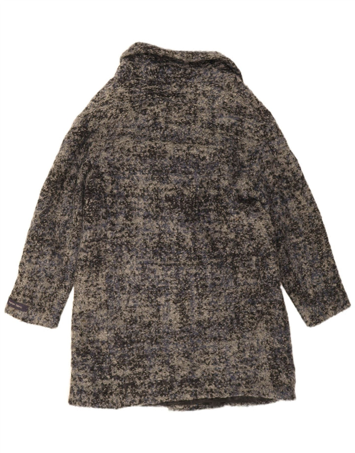 Marks & Spencer Zweireihiger Damenmantel UK 12 Mittelgrau meliert