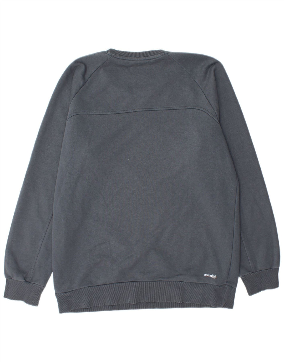 ADIDAS Herren Climalite Sweatshirt Pullover große marineblaue Baumwolle