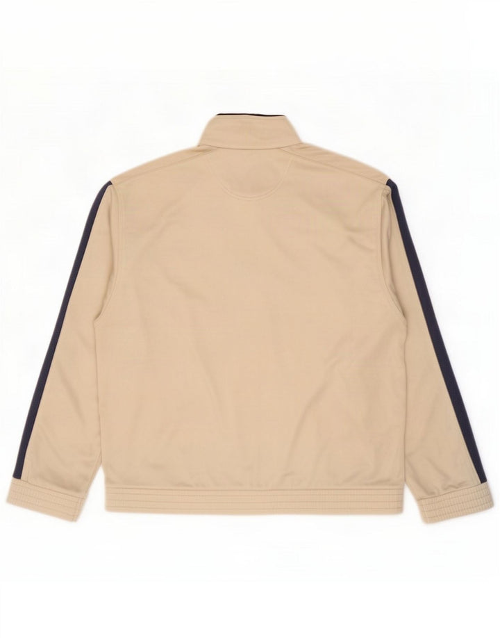 Lotto Herren-Trainingsanzug, Jacke, Mittelbeige, Farbblock, Polyester