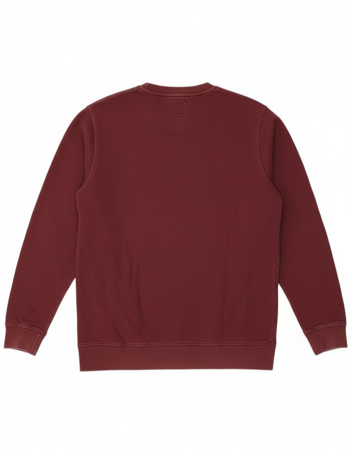Vans Herren-Sweatshirt mit Grafik, Größe S, Burgunderrot, Baumwolle