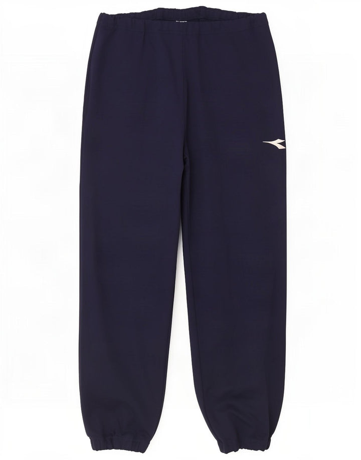 Diadora Herren-Trainingshose, Jogginghose, groß, marineblau, Polyester