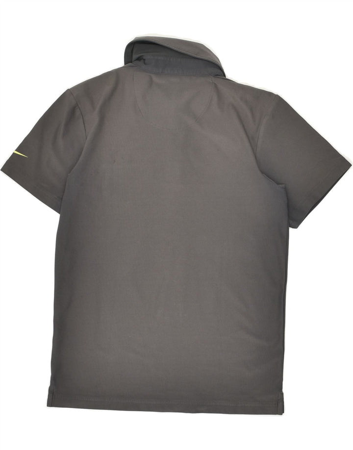 NIKE Boys Polo Shirt 8-9 Years Small Grey Polyester | Vintage Nike | Thrift | Second-Hand Nike | Used Clothing | Messina Hembry 