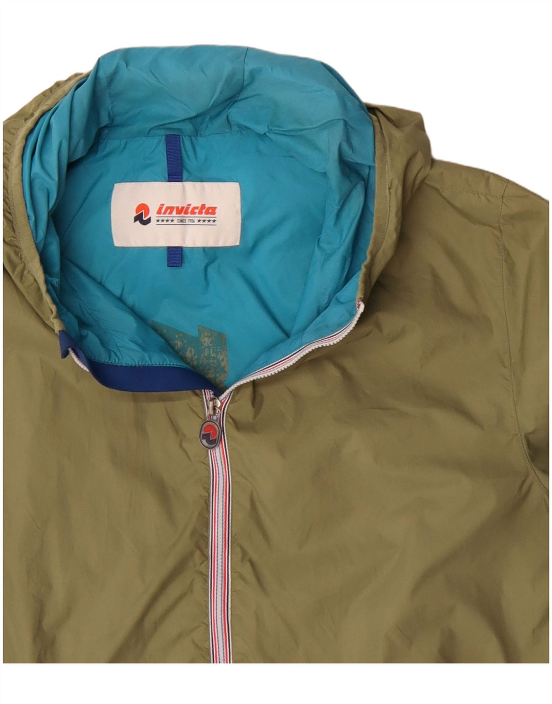 Invicta Herren Regenjacke mit Kapuze UK 38 Medium Khaki
