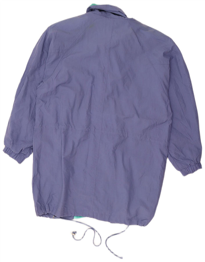 Marcel Clair Damen Übergroße Regenjacke EU 38 Mittelblaues Polyamid