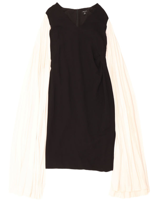 Karen Millen Damen Etuikleid UK 14 Large Schwarz Colourblock Viskose