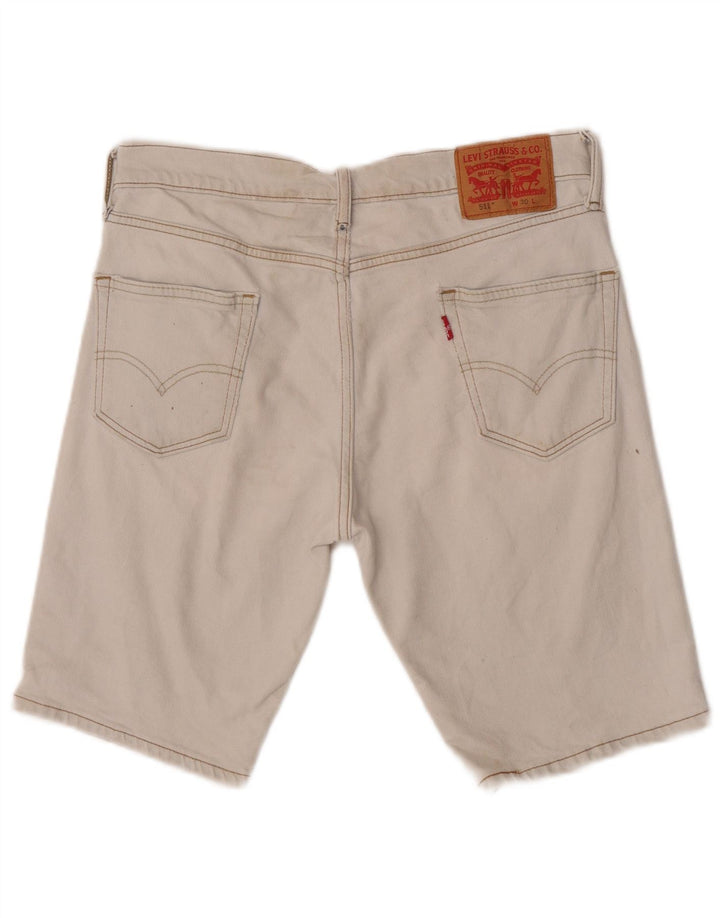 Levi's Herren 511 Denim Shorts W30 mittelblaue Baumwolle